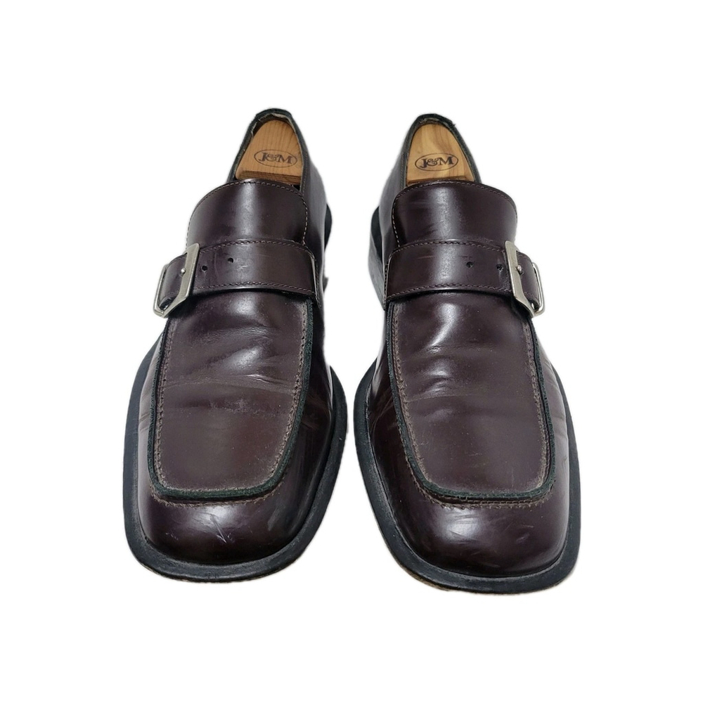 Coach Iverton Men's Leather Monk Strap Burgundy Dress Shoes #B0015 Size 9.5D - Picture 4 of 12